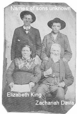 ZACHARIAH AND SUSAN DAVIS CHILDREN UNKNOWN