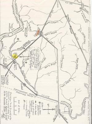 Map by Albert Bell for "Bass Families of the South"