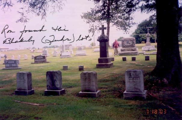 Blakely Luhr Lot. This is the lot where Susan and James Blakely were buried, but there are no markers.