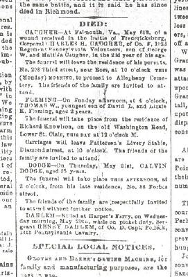 CALVIN DODGE OBITUARY