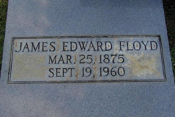 This is Annette's father. He is not buried in the Floyd Cemetery, but at Cedar Hill in Cochran.