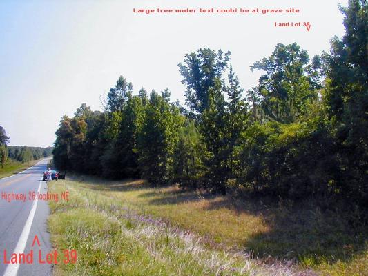LOOKING EAST ON THE
OUCHEE ROAD AREA OF
FLOYD HOMESTEAD