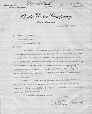 Eugen Carroll's Letter to SLB