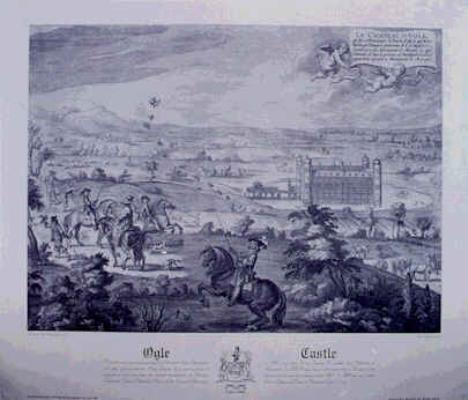 Originally engraved -circa 1724. The print is of the Castle as it stood just after the restoration of the Monarchy in 1660, in the reign of CHARLES II.