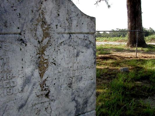 Tombstone says "Killed"